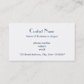 ダンサーシルエット 名刺 (裏面)