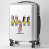 ダンサーシルバー金ゴールド#2ステッカー シール (スーツケース)