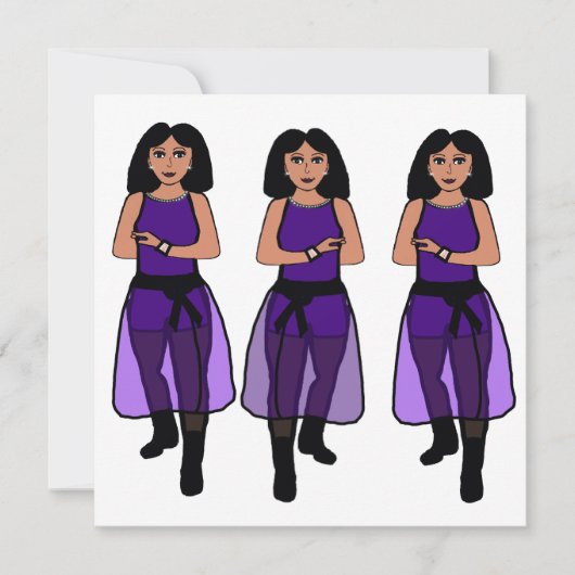 ダンサーシーパープルB シーズンカード (正面)