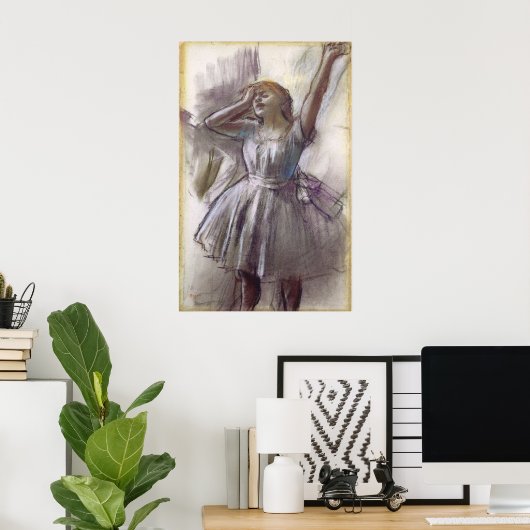 ダンサーストレッチバイエドガー・デガ、ヴィンテージ・バレエ ポスター (ホームオフィス)