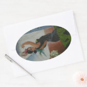 ダンサースペインの 楕円形シール (封筒)