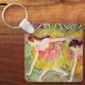 ダンサーズが曲がり下がるエドガー・デガ、バレエ・アート キーホルダー (正面)
