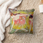 ダンサーズが曲がり下がるエドガー・デガ、バレエ・アート クッション (ブランケット)