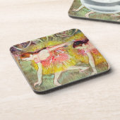 ダンサーズが曲がり下がるエドガー・デガ、バレエ・アート コースター (左側)