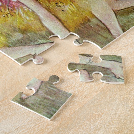 ダンサーズが曲がり下がるエドガー・デガ、バレエ・アート ジグソーパズル (側面)