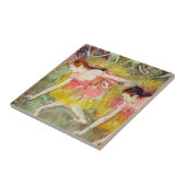 ダンサーズが曲がり下がるエドガー・デガ、バレエ・アート タイル (側面)