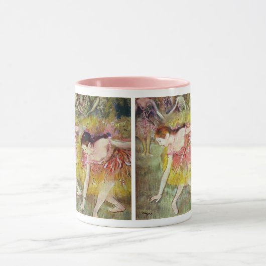 ダンサーズが曲がり下がるエドガー・デガ、バレエ・アート マグカップ (中央)