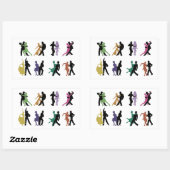 ダンサーズステッカー 長方形シール (シート)