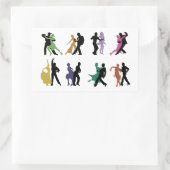 ダンサーズステッカー 長方形シール (バッグ)