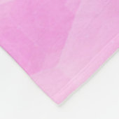 ダンサーズピンク&ブルー抽象芸術バレリーナブランケット フリースブランケット (角)