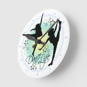 ダンサーズ・ダンス・ライフ ラウンド壁時計 (傾斜)