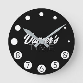 ダンサータイム。 ラウンド壁時計