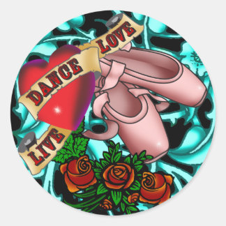 ダンサータトゥーステッカー ラウンドシール