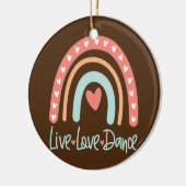 ダンサーダンス先生ライブラブバレエタップヒップホップ セラミックオーナメント (左)