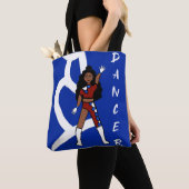 ダンサーツカラートートベリー&ブルー トートバッグ (クローズアップ)