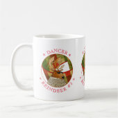 ダンサートナディアホワイトマグカップ コーヒーマグカップ (左)