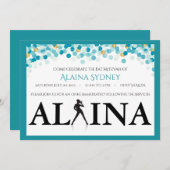 ダンサードットバルミツワー招待状 招待状 (正面/裏面)