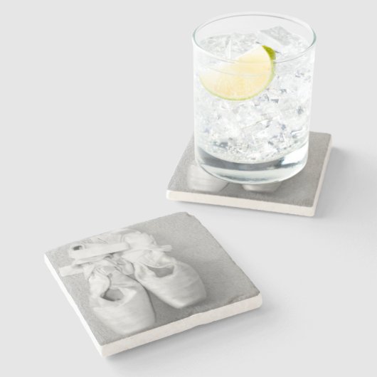 ダンサーバレエ靴の写真 ストーンコースター (横)