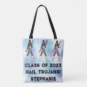 ダンサーパーソナライズされたトート（オーシャンサイド） トートバッグ (裏面)