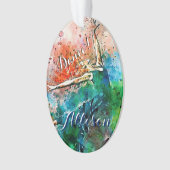 ダンサーパーソナライズされた オーナメント (正面)