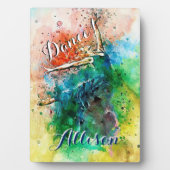 ダンサーパーソナライズされた フォトプラーク (正面)