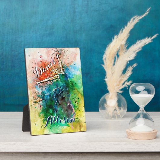 ダンサーパーソナライズされた フォトプラーク (側面)