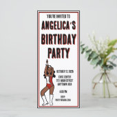 ダンサーパーティの招待状赤白#1 (スタンド正面)