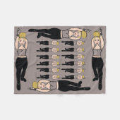 ダンサーフリースブランケットスモーク&ブラック フリースブランケット (正面(横))