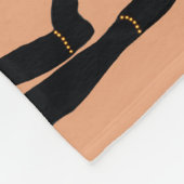 ダンサーフリースブランケットピーチ&ブラック フリースブランケット (角)