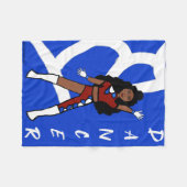 ダンサーフリースブランケットベリー&ブルー フリースブランケット (正面(横))