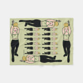 ダンサーフリースブランケットミント&ブラック フリースブランケット (正面(横))