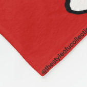 ダンサーフリースブランケットレッド&ブラック2 フリースブランケット (角)