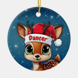 ダンサーベイビー 子鹿 シカ トナカイ 🦌🎄 セラミックオーナメント