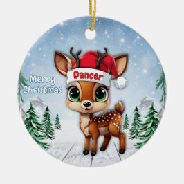 ダンサーベイビー 子鹿 シカ トナカイ 🦌🎄 セラミックオーナメント
