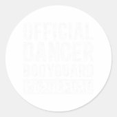 ダンサーボディガードダンスパパのダンサーの父ダンク ラウンドシール (正面)