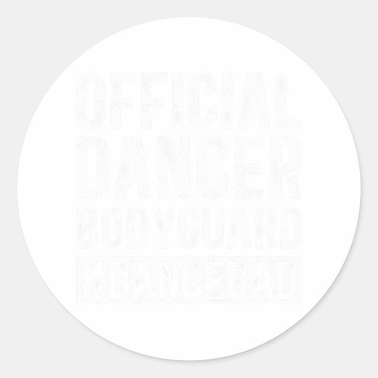 ダンサーボディガードダンスパパのダンサーの父ダンク ラウンドシール (正面)