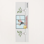 ダンサーポーズヨガナタラジャサナウィズ名前をカスタムする ヨガマット (正面)