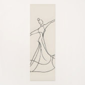 ダンサーラインアート ヨガマット (正面)