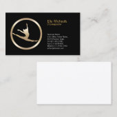 ダンサーリープアイコンダンサービジネスカード 名刺 (正面/裏面)