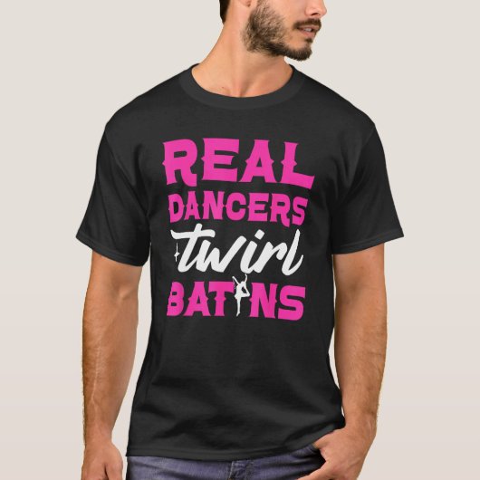 ダンサー実在トワル・バトンMajorette Twinler Baton Tシャツ (正面)