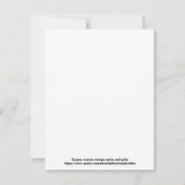 ダンサー感動的バレエカードをパーソナライズ (裏面)