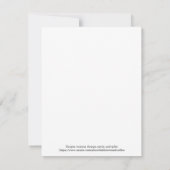 ダンサー感動的バレエカードをパーソナライズ (裏面)