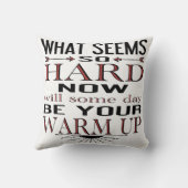 ダンサー感動的フィットネスの引用 クッション (裏面)