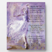 ダンサー感動的付き額 フォトプラーク (正面)