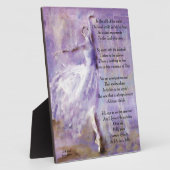 ダンサー感動的付き額 フォトプラーク (側面)