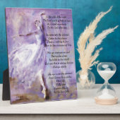 ダンサー感動的付き額 フォトプラーク (側面)