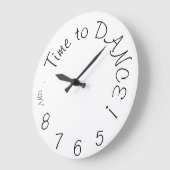 ダンサー用の壁掛け時計 ラージ壁時計 (傾斜)