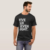 ダンサー番号ステップ5 6 7 8 D Tシャツ (正面フル)