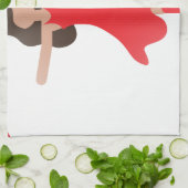 ダンサー絵文字 キッチンタオル (折り畳み)