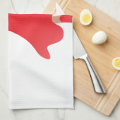 ダンサー絵文字 キッチンタオル (四つ折り)